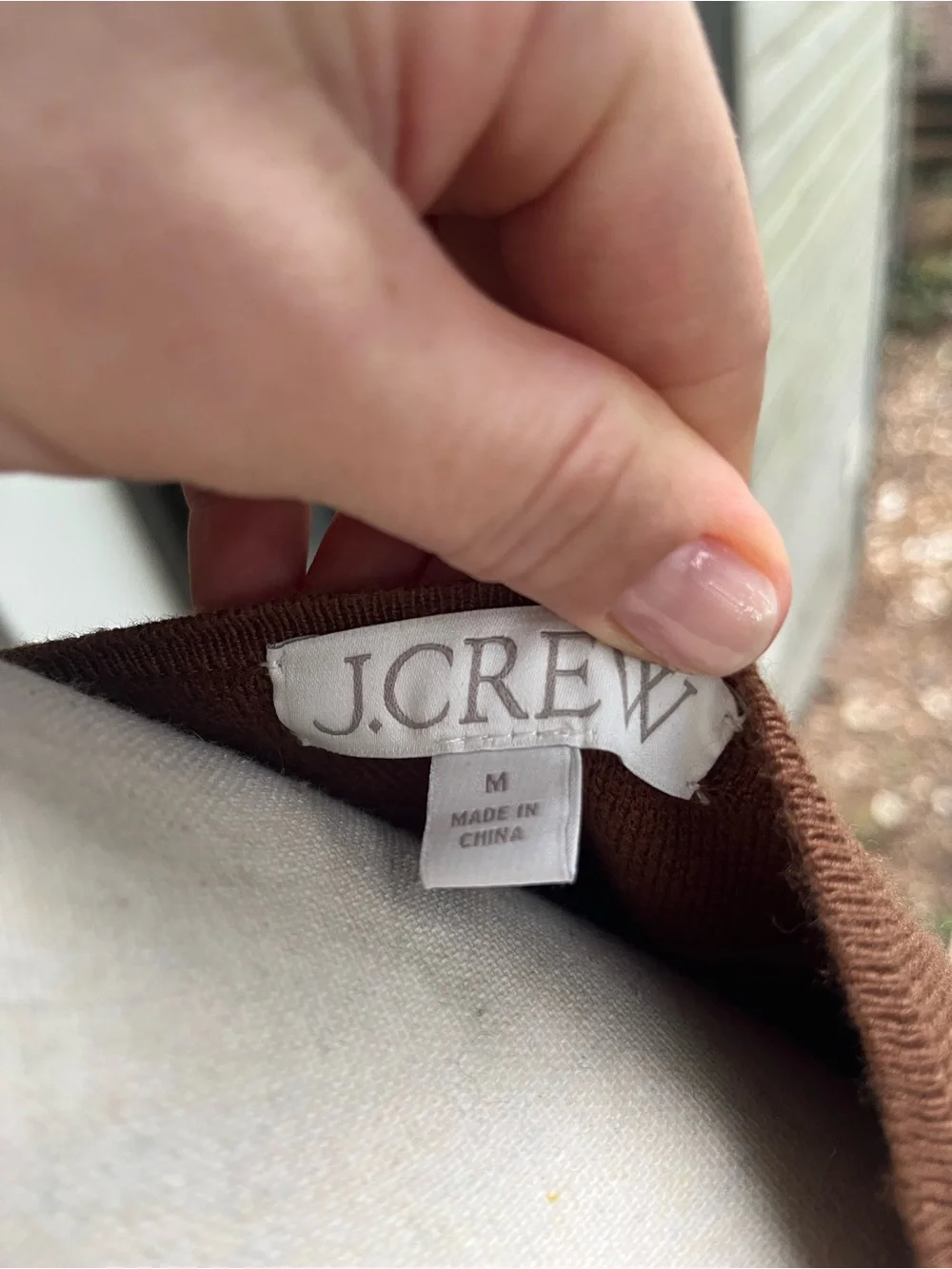 J. Crew Brown V-Neck Button Front Cardigan
